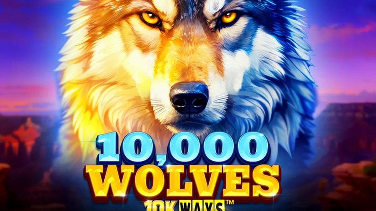Ang 10,000 Wolves 10K Ways slot ay nagtatampok ng madilim at misteryosong tema ng kagubatan.