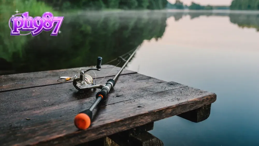 Isang digital na representasyon ng mga makukulay na fishing-themed slots sa isang screen.